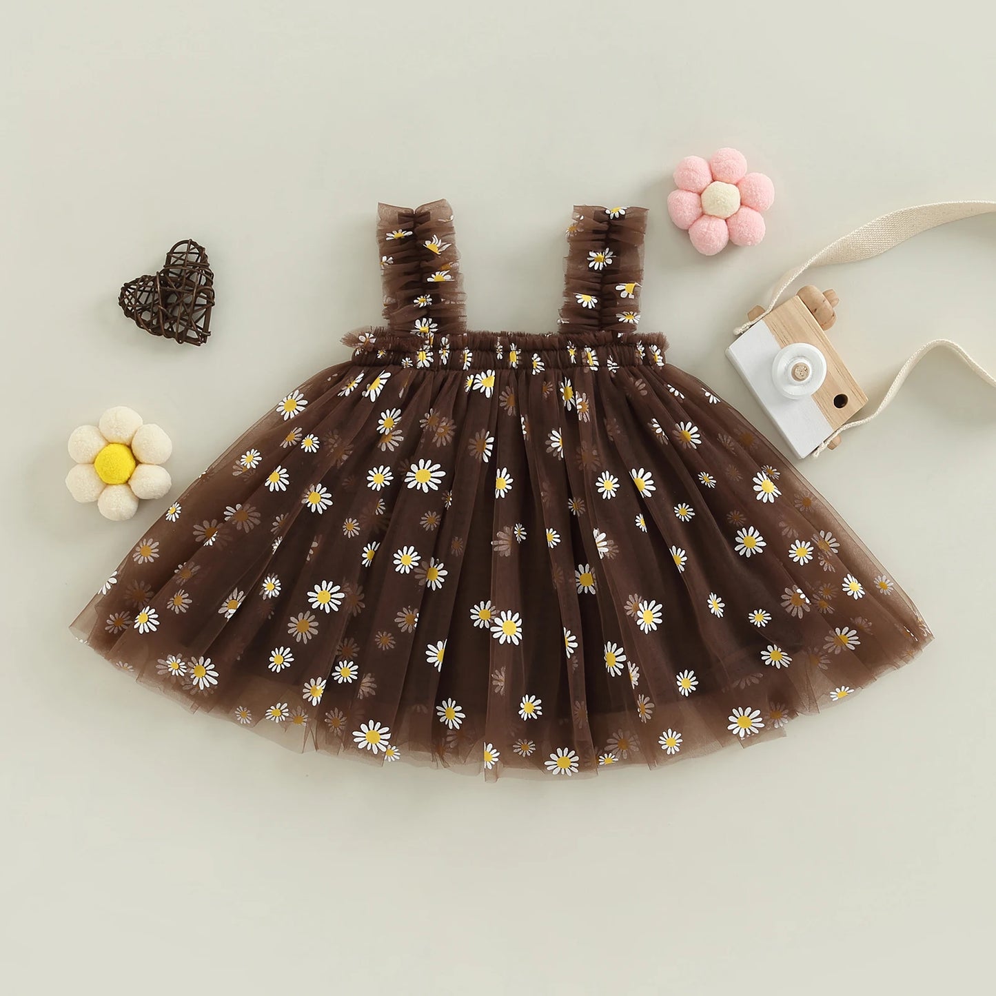 Daisy - Tulle Flower Baby/Toddler Dress