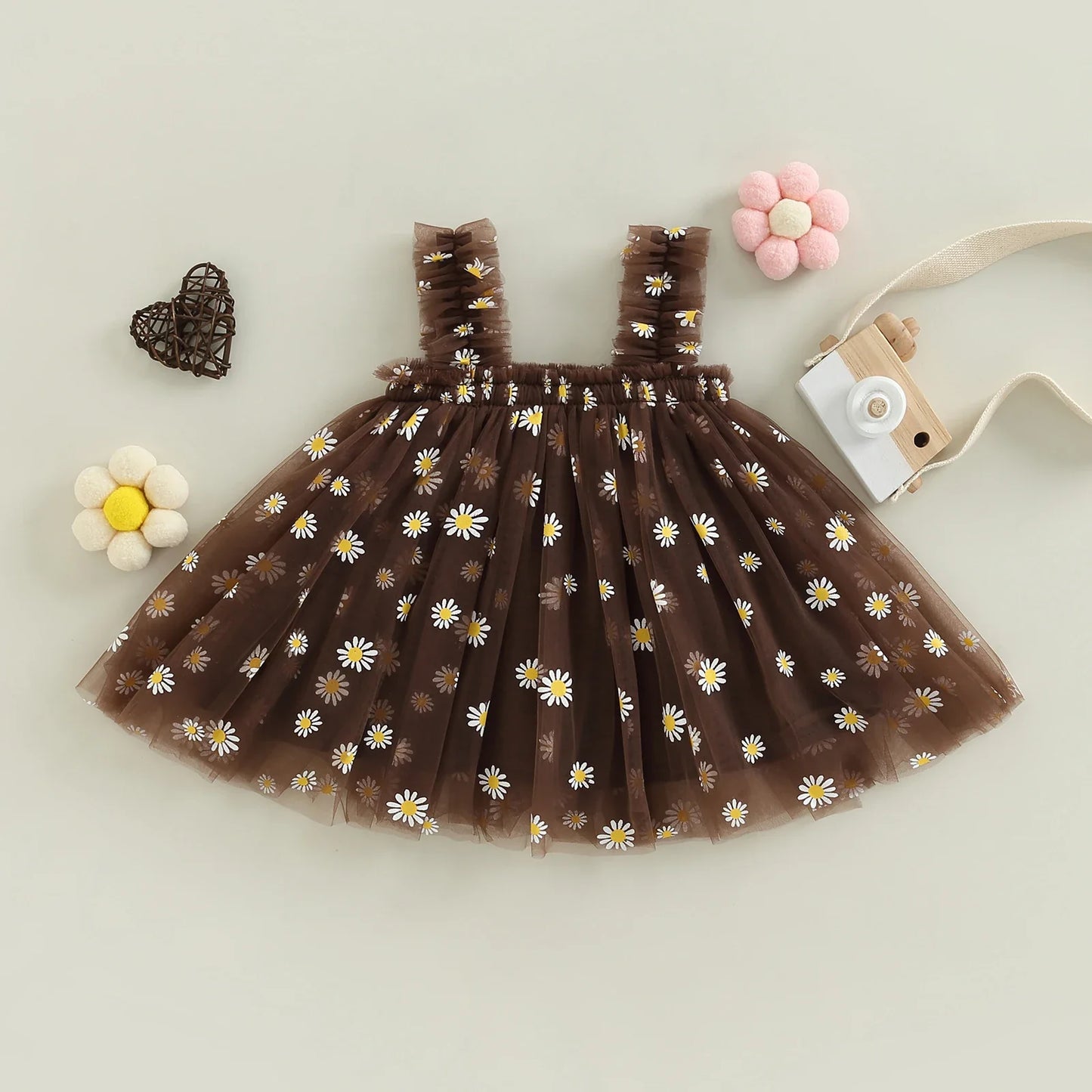 Daisy - Tulle Flower Baby/Toddler Dress