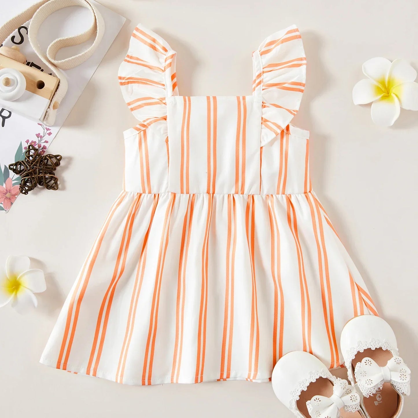 Sophie - Striped Summer Baby/Toddler Dress