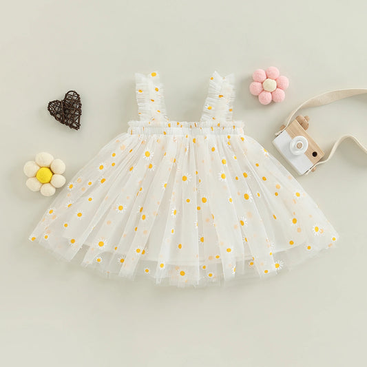 Daisy - Tulle Flower Baby/Toddler Dress